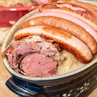 La choucroute garnie alsacienne